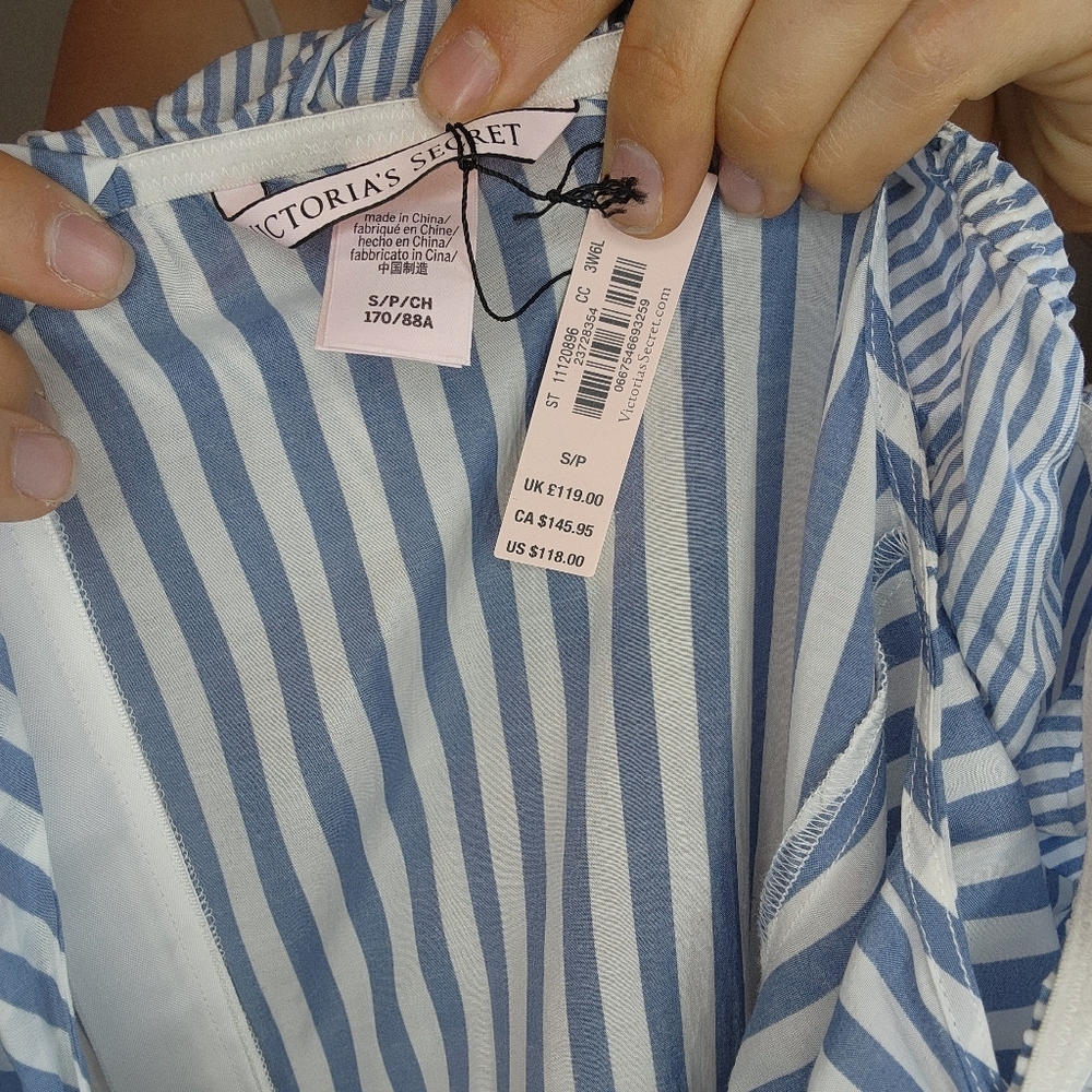 Victorias Secret Striped Tiered Maxi Dress Size Small - Picture 6 of 6